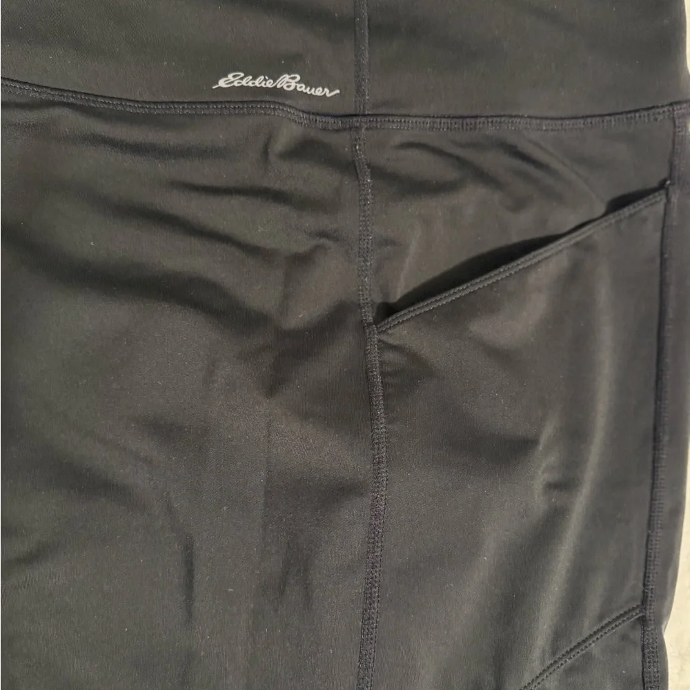 Eddie Bauer Women's Fleece Lined Black Leggings, T2XL